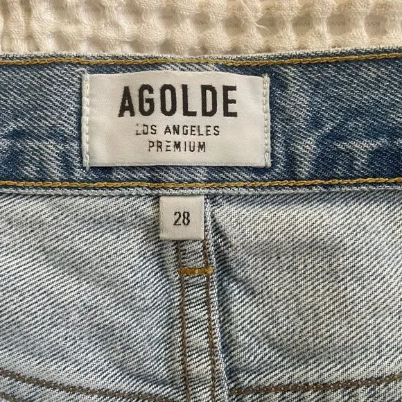 AGOLDE Parker vintage Jean shorts Festival Denim size 28 - Picture 13 of 15
